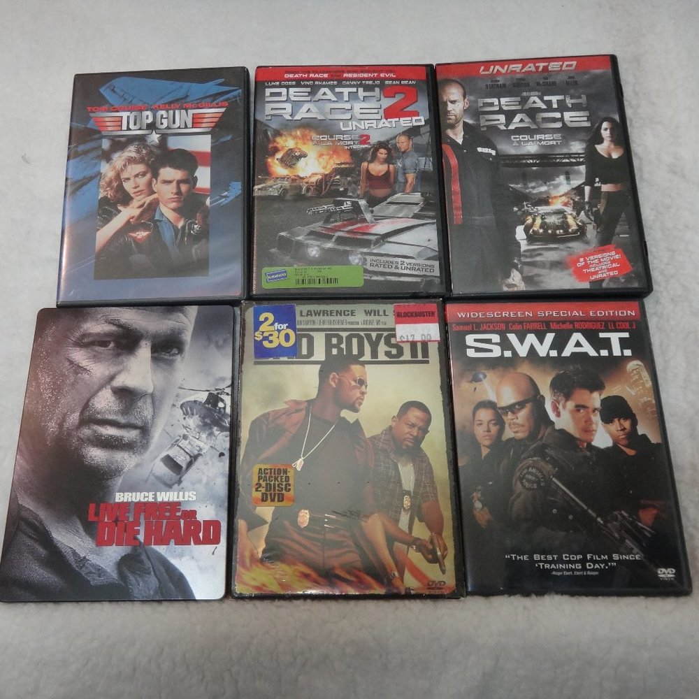 ACTION ADVENTURE HERO MOVIE 6 PACK DVD LOT